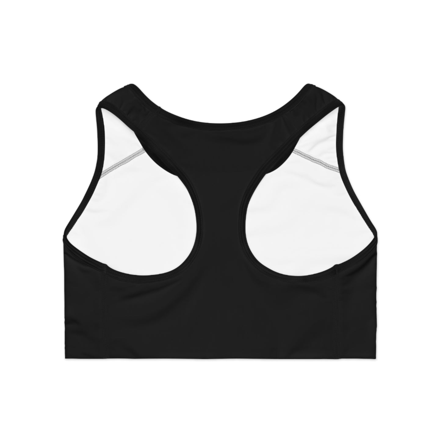Endurance Black- Blue/White Sports Bra