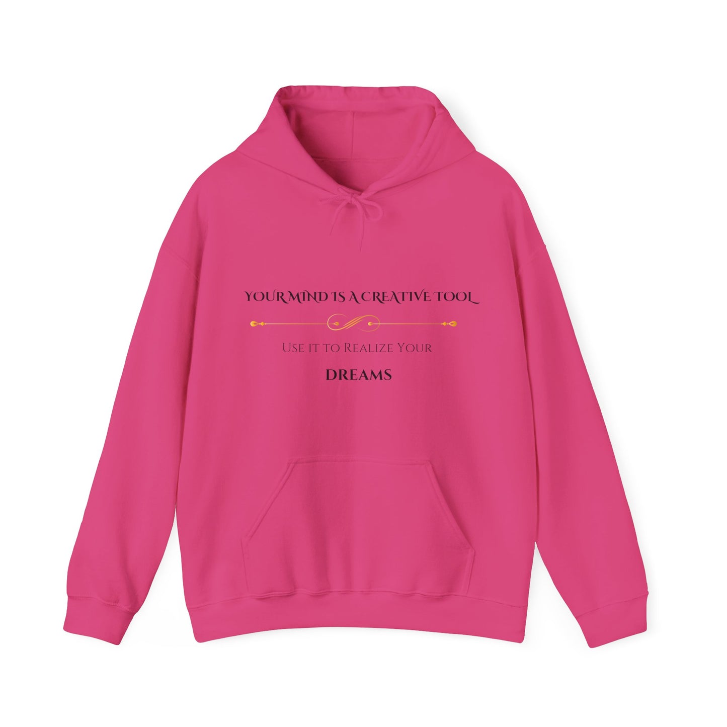 "Your Mind is a Creative Tool" - White Unisex Hoodie