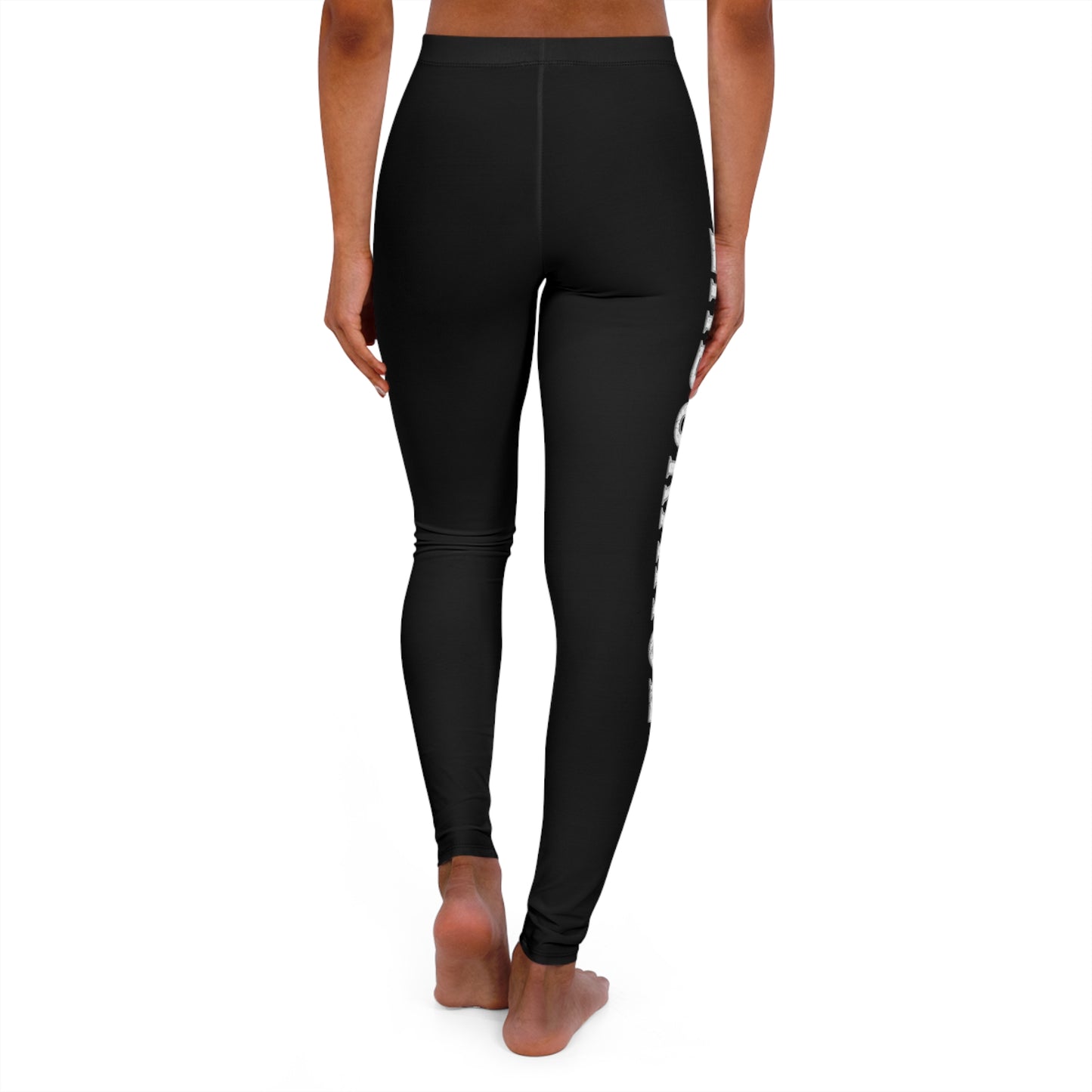 Endurance Black - Pink/White Spandex Leggings