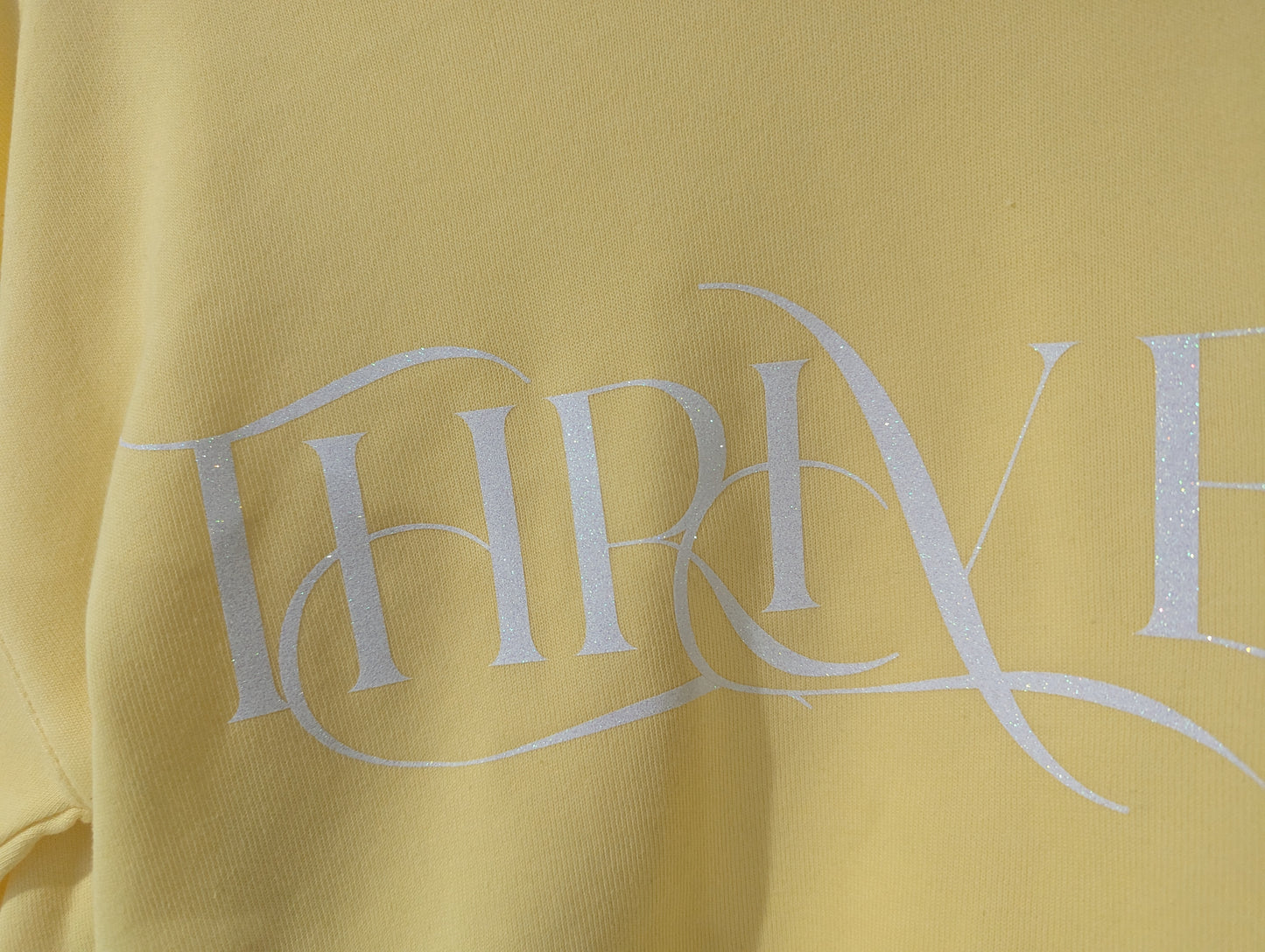 Yellow Thrive - cropped fleece