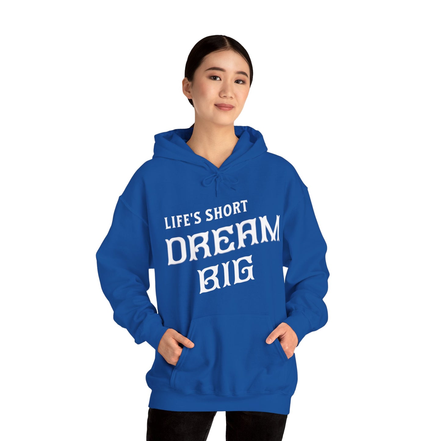 "Life's Short Dream Big" - Black Unisex Hoodie