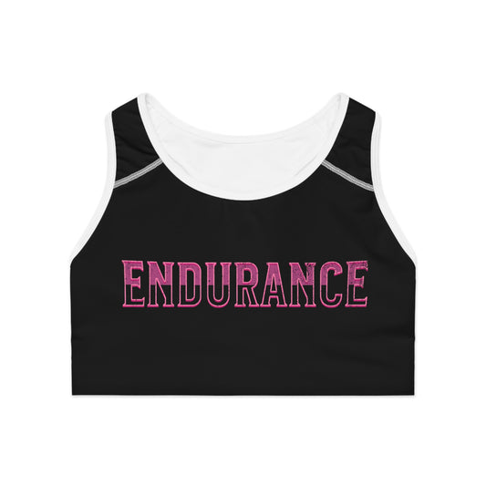 Endurance Pink/Black Sports Bra