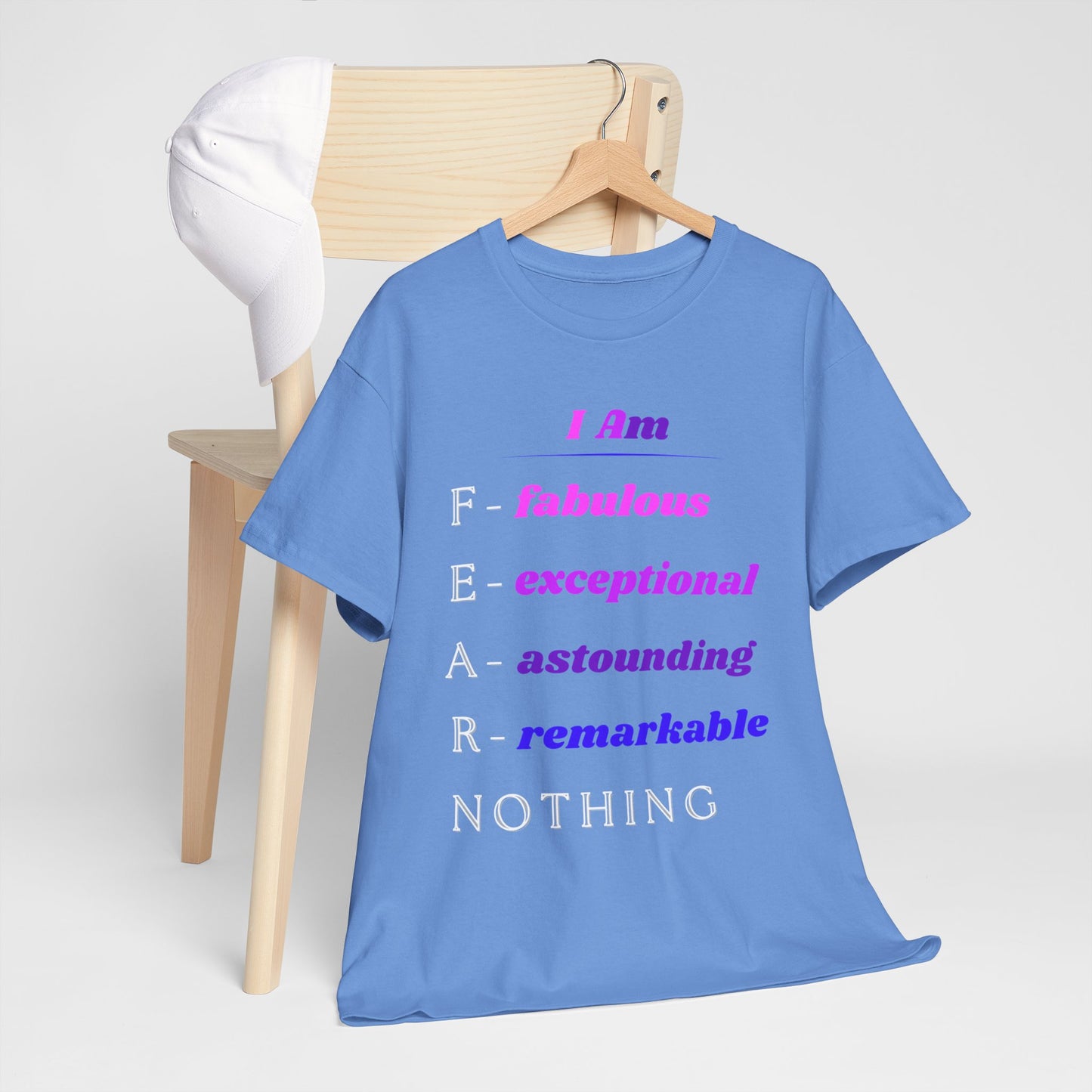 Empowering "FEAR NOTHING" Heavy Cotton T- Shirt