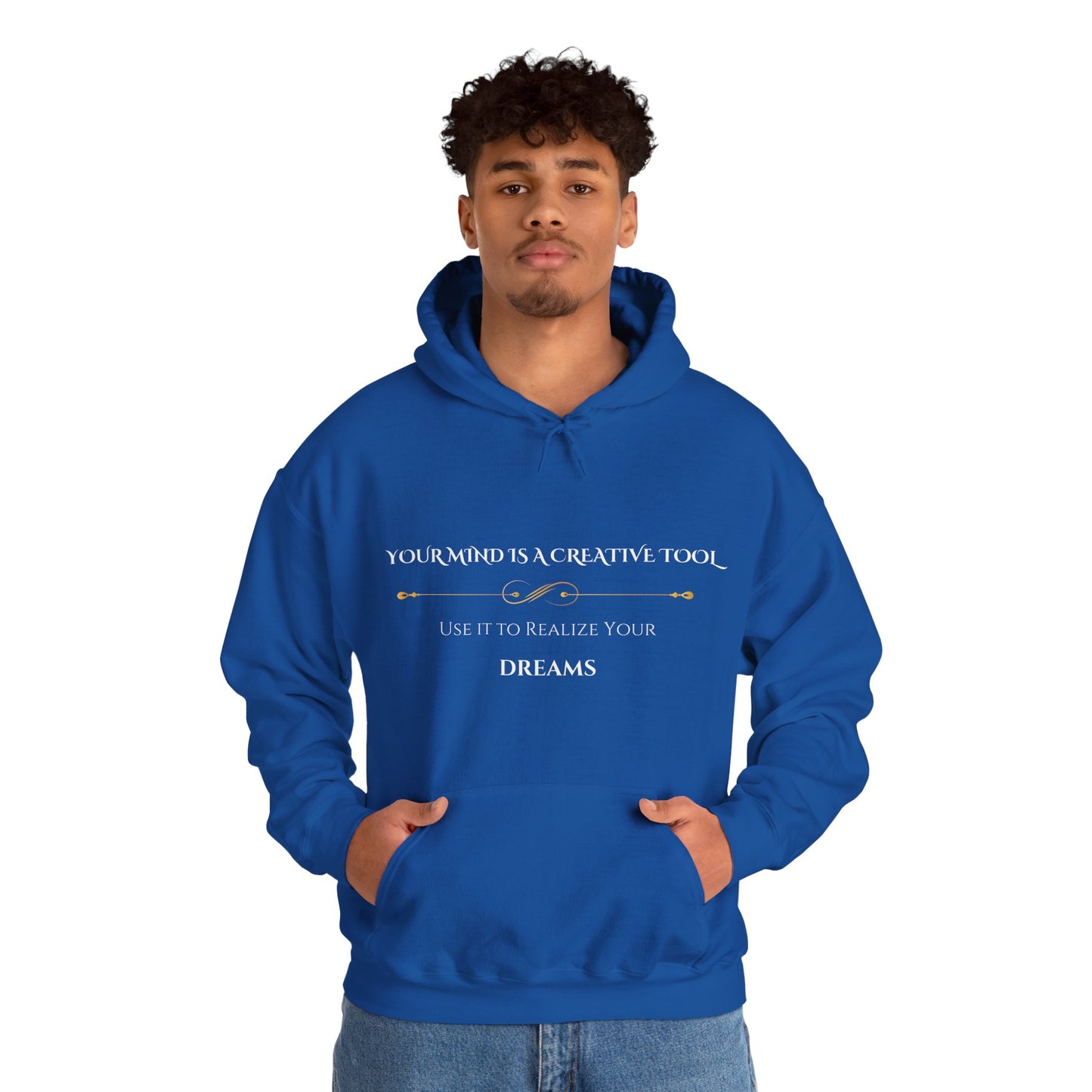 "Your Mind Is a Creative Tool" - Black Unisex Hoodie