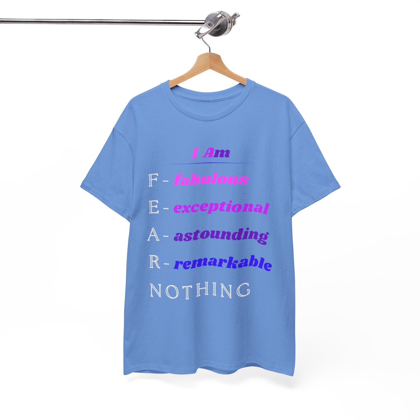 Empowering "FEAR NOTHING" Heavy Cotton T- Shirt