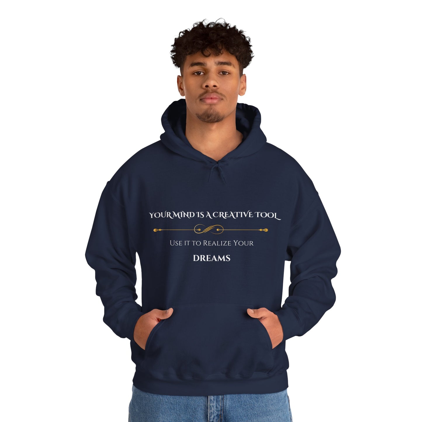 "Your Mind Is a Creative Tool" - Black Unisex Hoodie