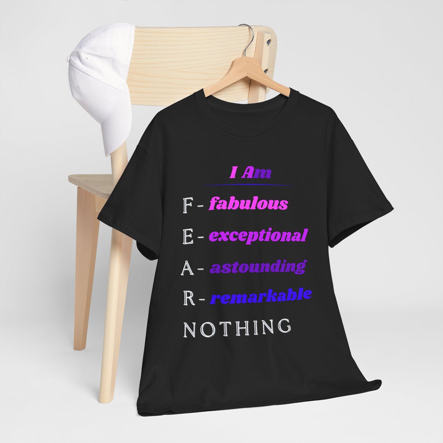 Empowering "FEAR NOTHING" Heavy Cotton T- Shirt