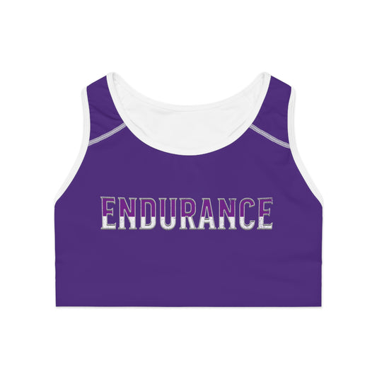 Endurance Purple Sports Bra