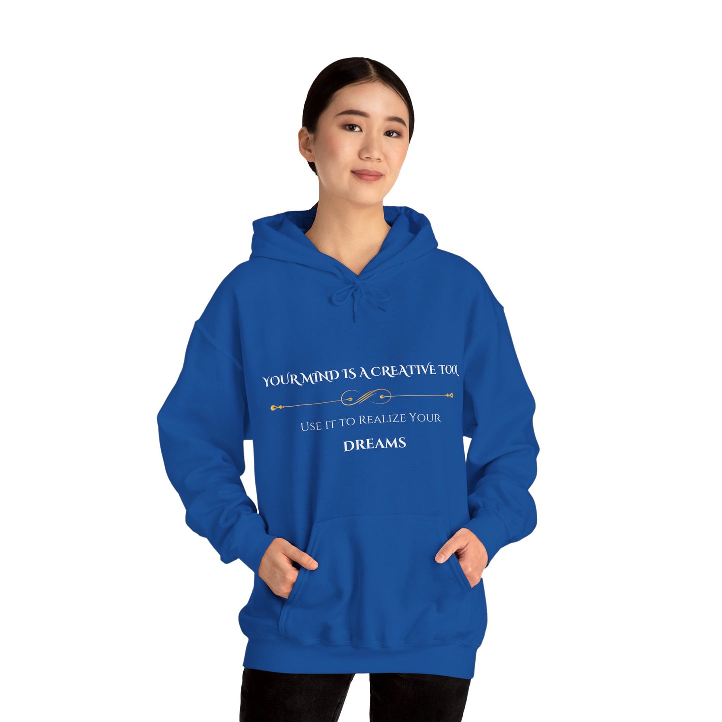"Your Mind Is a Creative Tool" - Black Unisex Hoodie