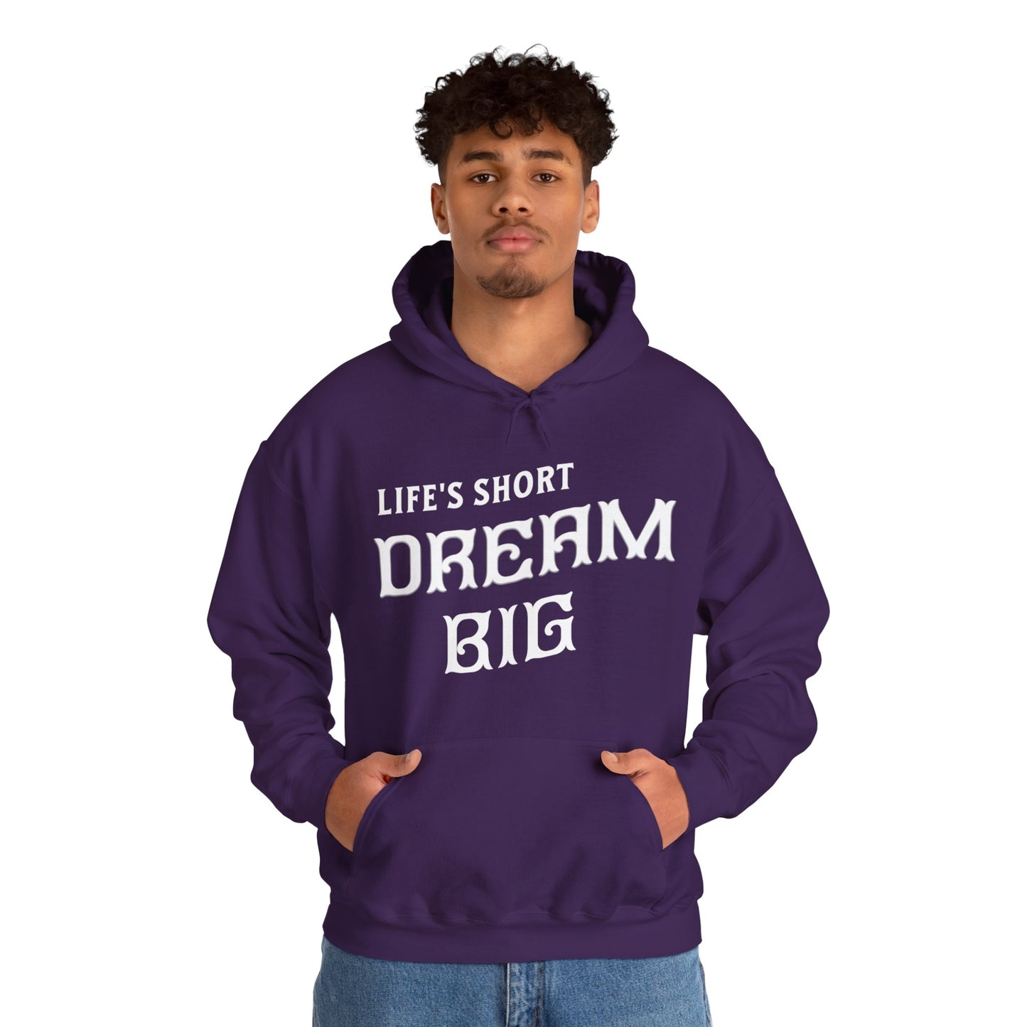 "Life's Short Dream Big" - Black Unisex Hoodie
