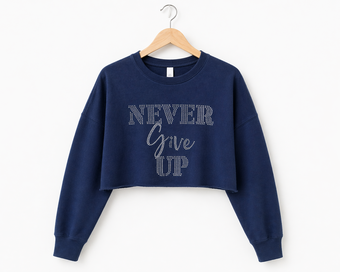 Blue Crop Top (Rhinestone) Icy