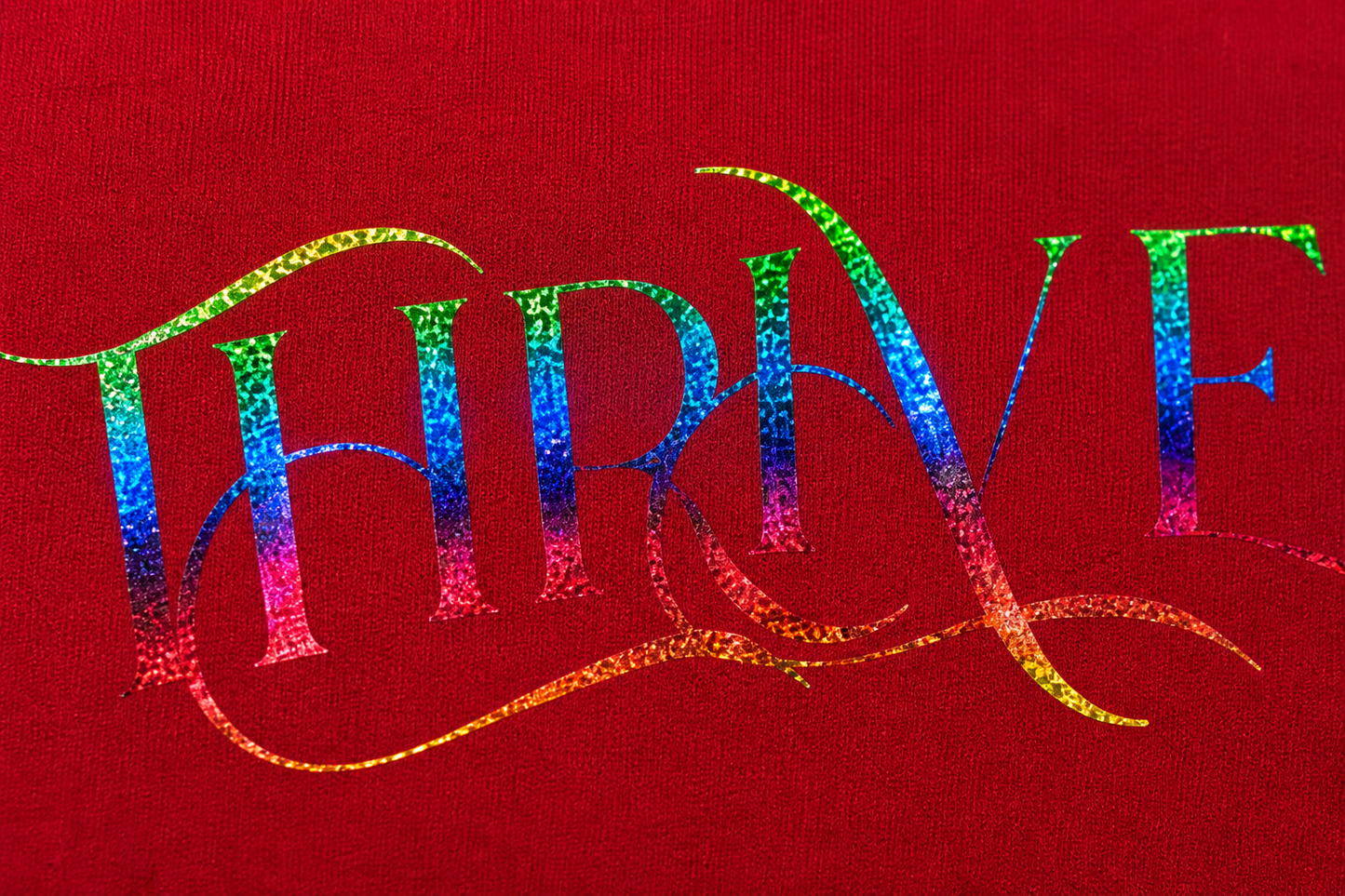 Red Thrive shirt (round neck)